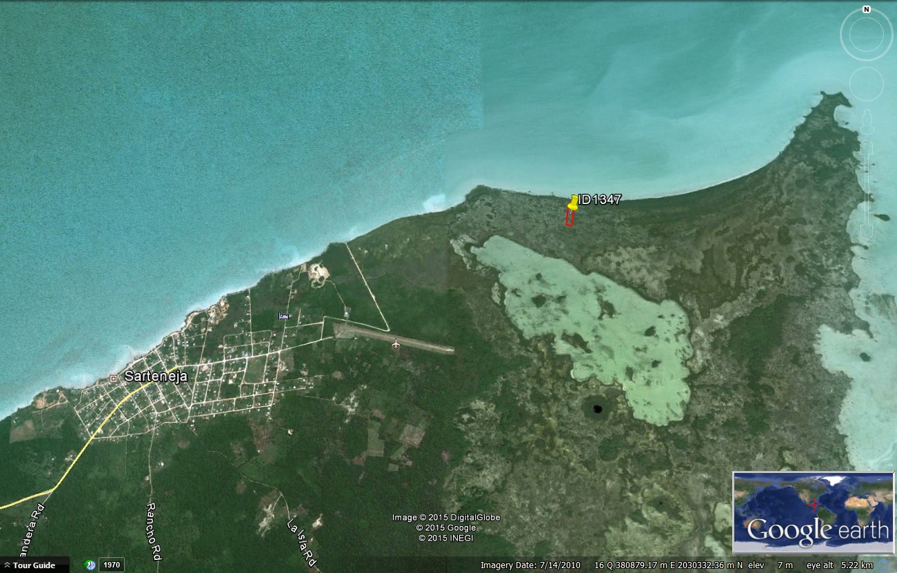 2 Acres Seafront land in Sarteneja Village