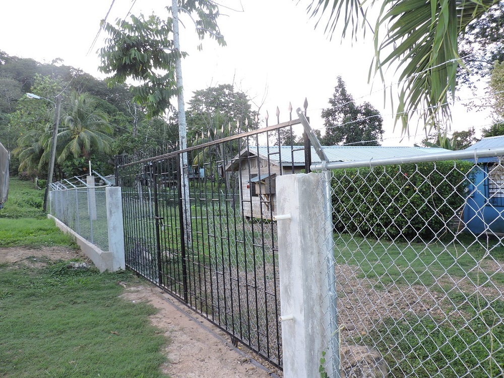 Newly built fence