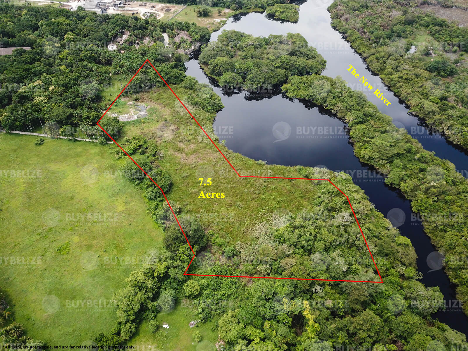 7.5 Acres of River Front for Sale in Tower Hill Orange Walk