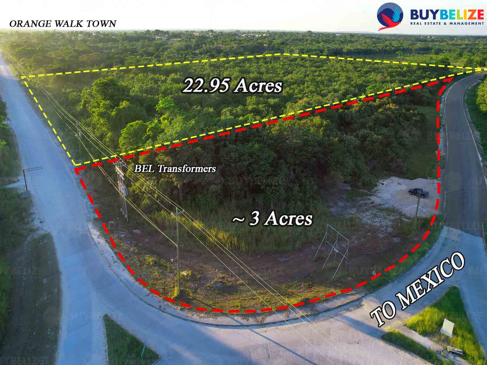 23 Acres Land FOR SALE in Orange Walk Town Buy Belize Real Estate