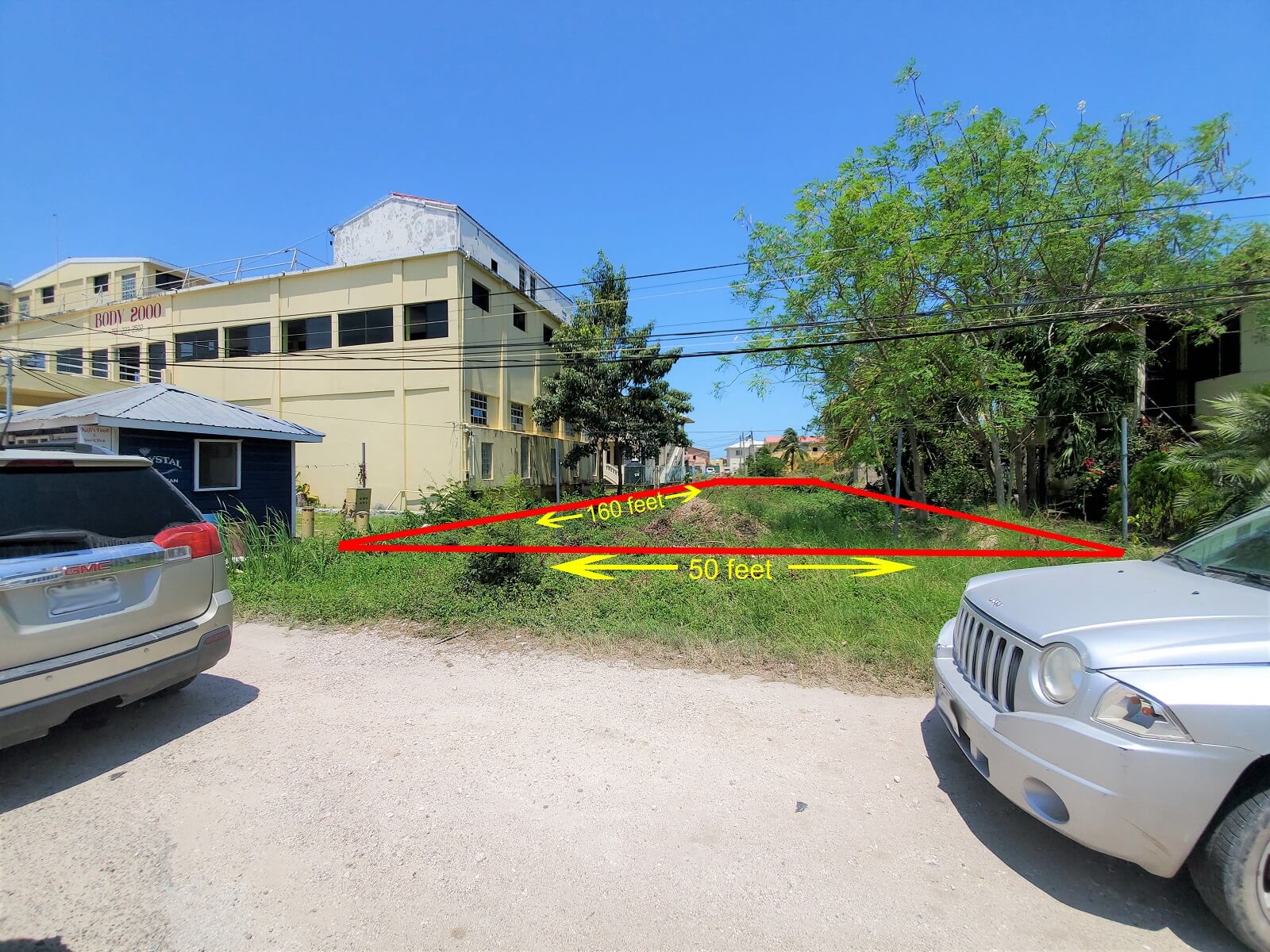 FOR LEASE Double lot located on Coney Drive in Belize City