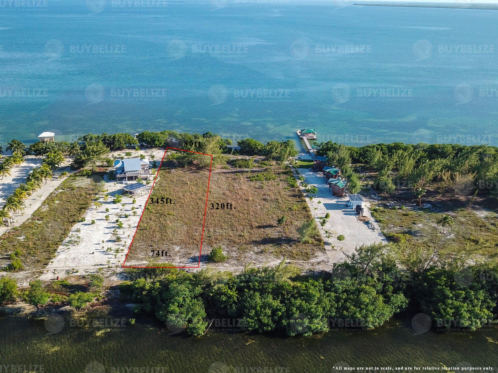 Beachfront lot for Sale in St. George's Caye