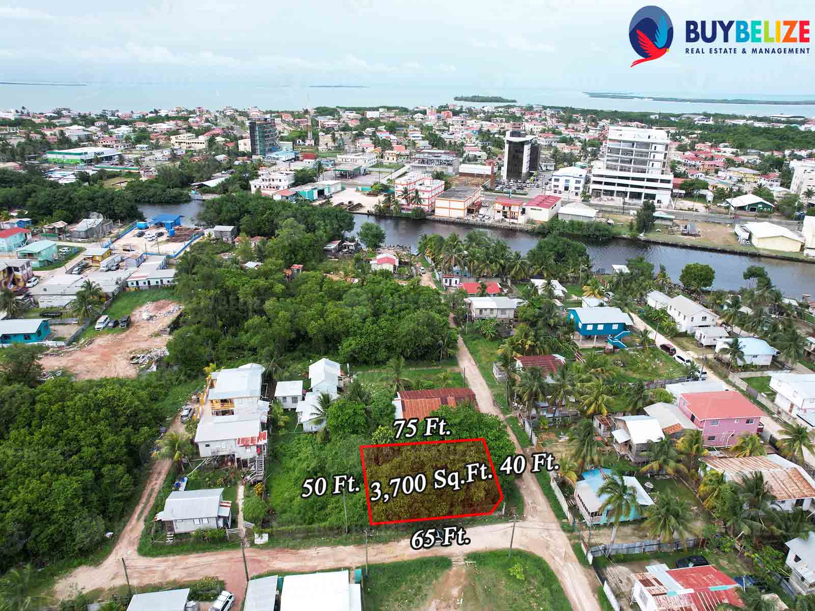 3,700 Sq.Ft Corner Land for Sale in Belize City, in the Developing area of Lake Independence.