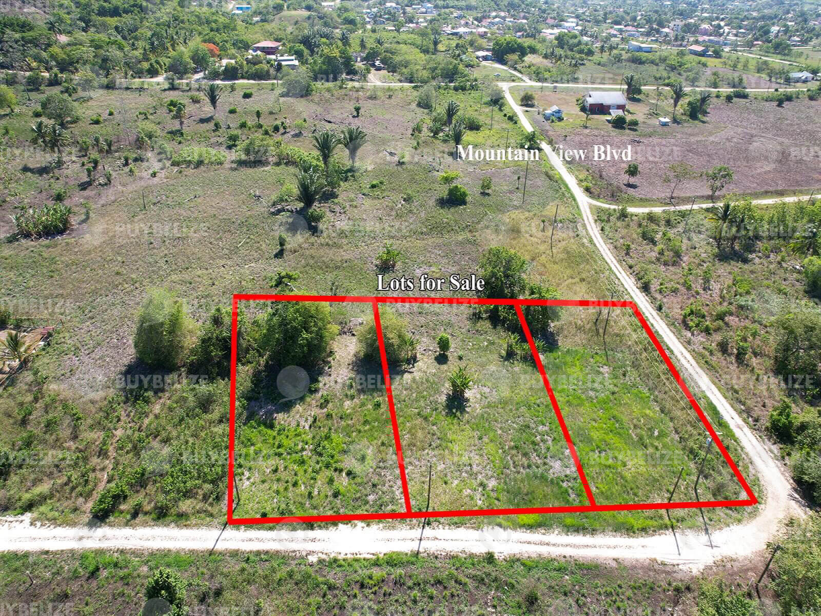 3 large residential lots with panoramic view of Belmopan City
