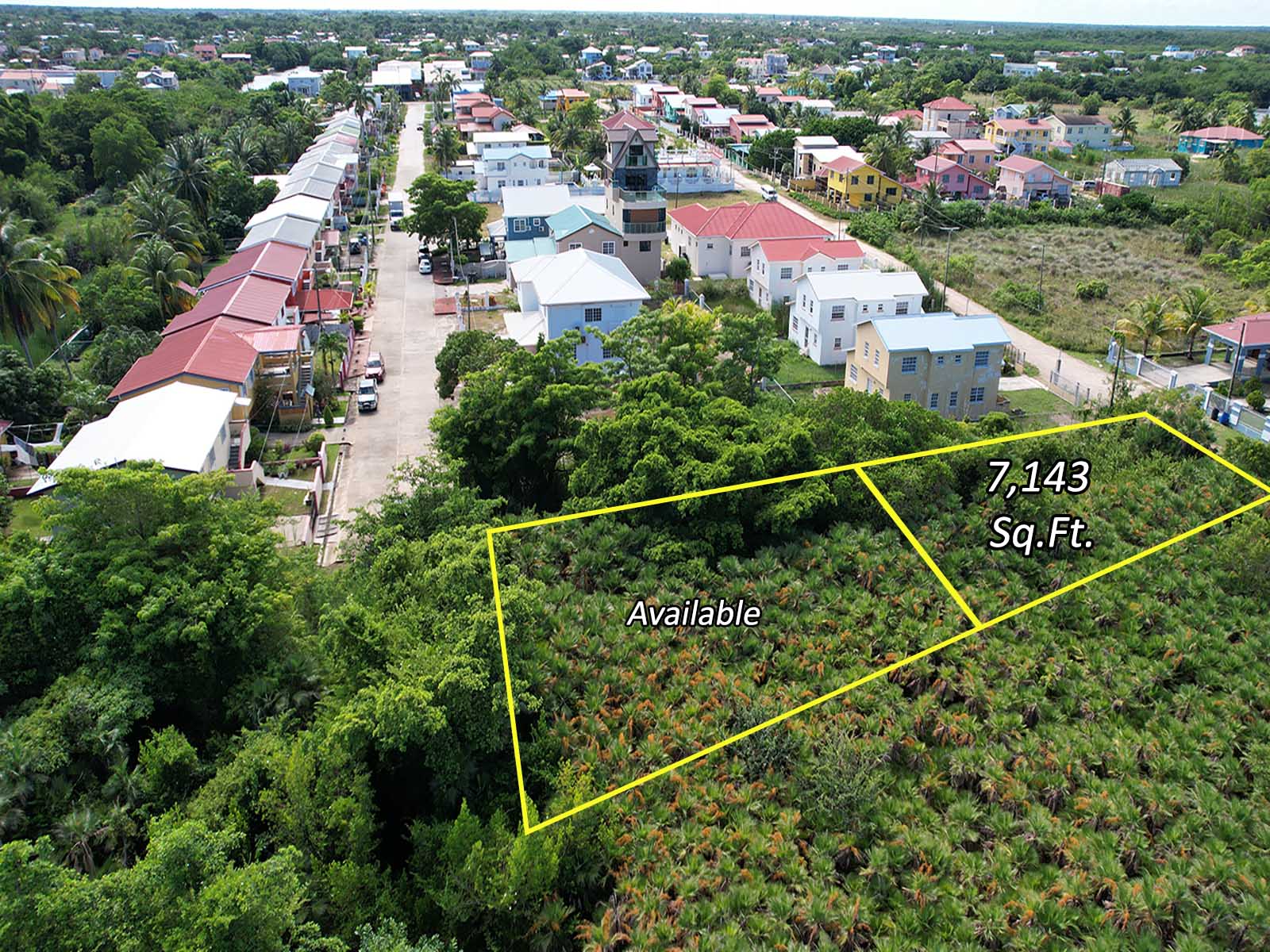 FOR-SALE: Large 7,000 + Square Ft. Land in Vista Del Mar, Belize.
