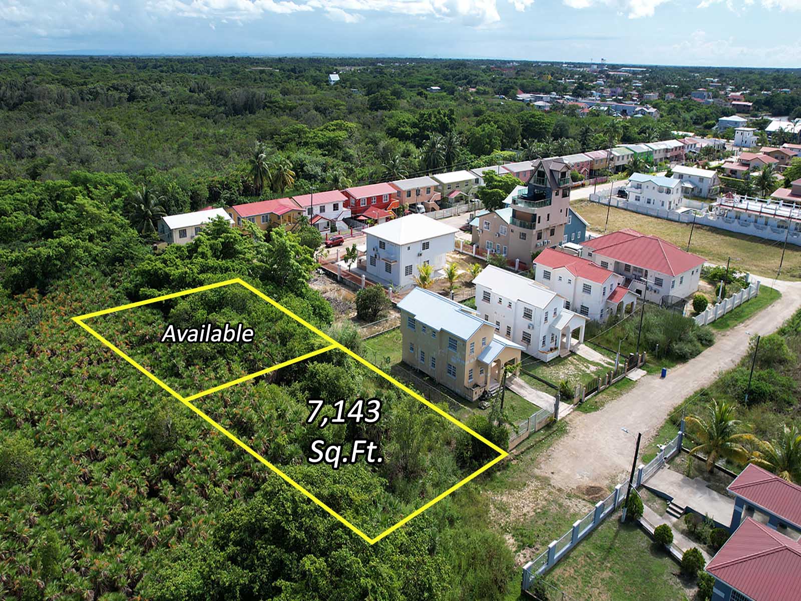 FORSALE Large 7,000 + Square Ft. Land in Vista Del Mar, Belize. Buy