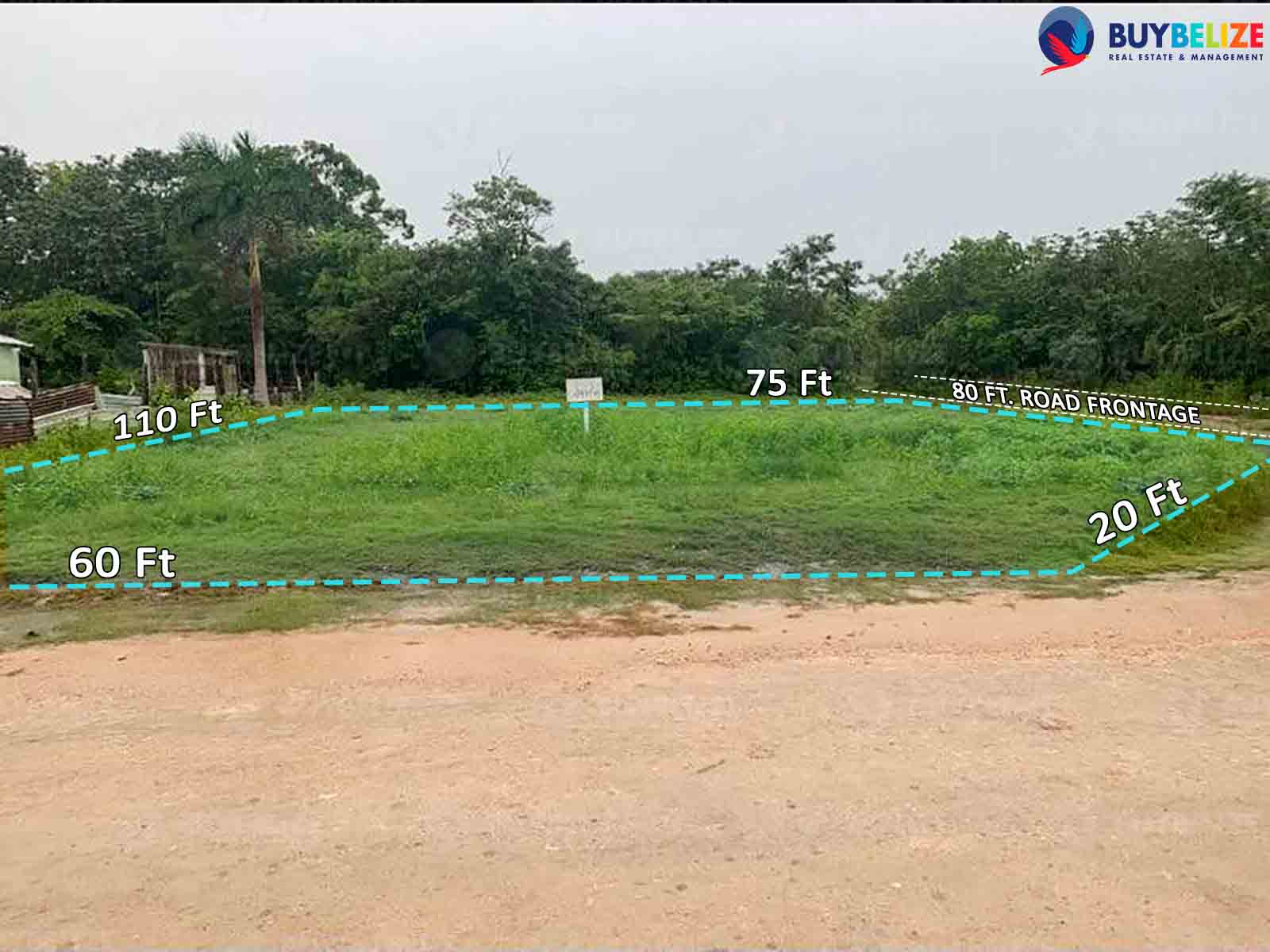 Large 7,900 Sq. Ft Land FOR SALE in the CONSEJO area, Corozal District Belize.