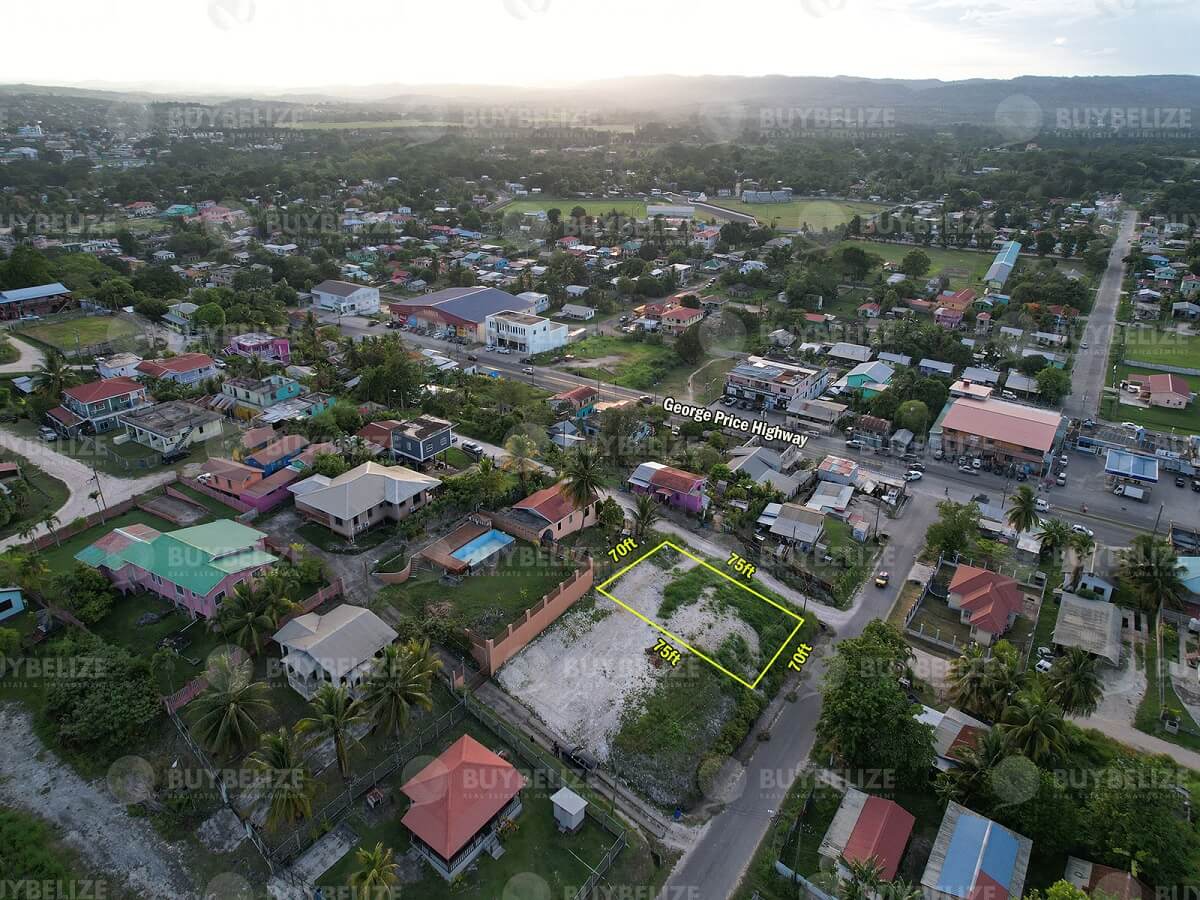 Corner Lot For Sale in Santa Elena, Belize.