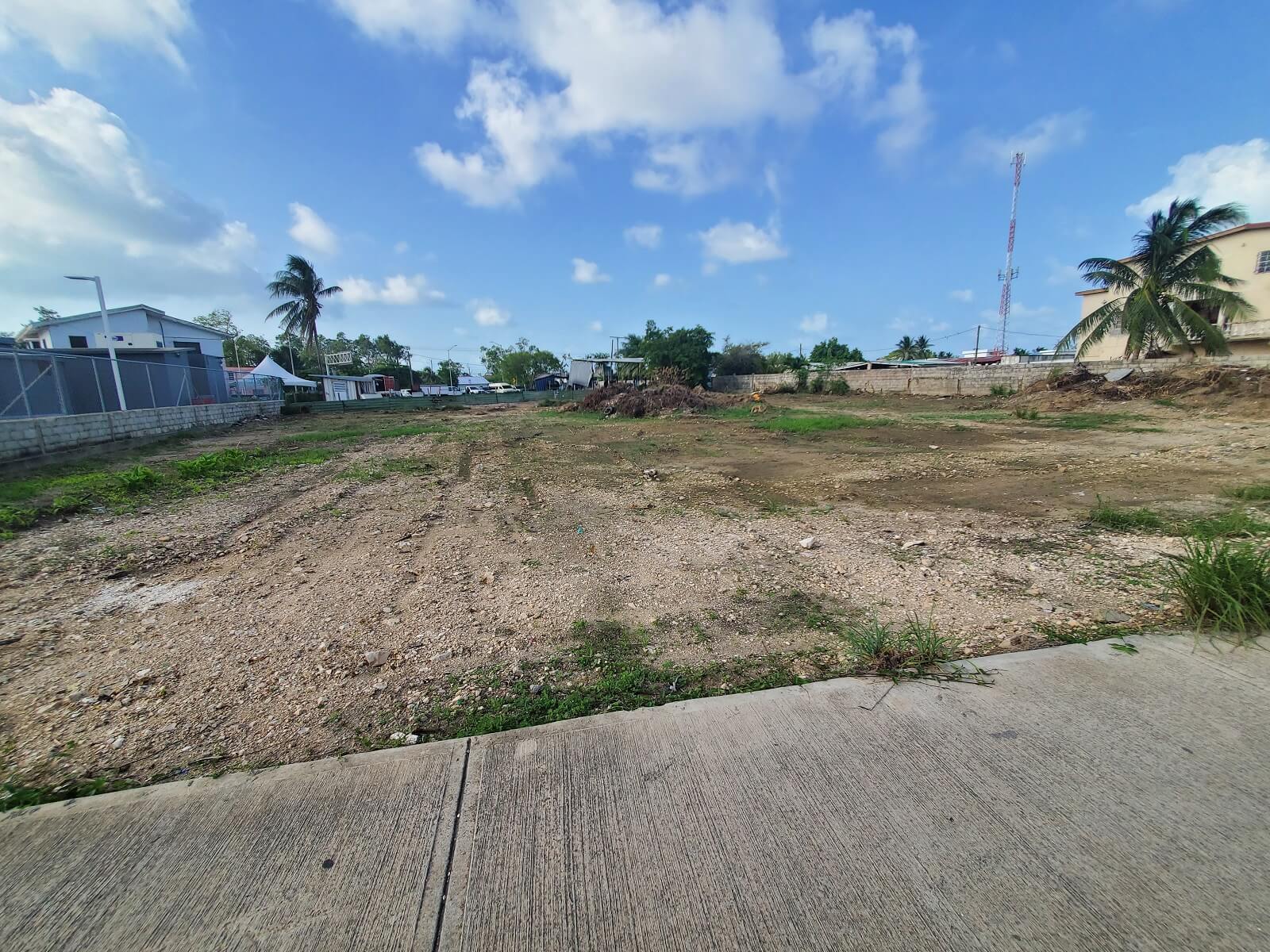 Lot for Lease located on the George Price Highway