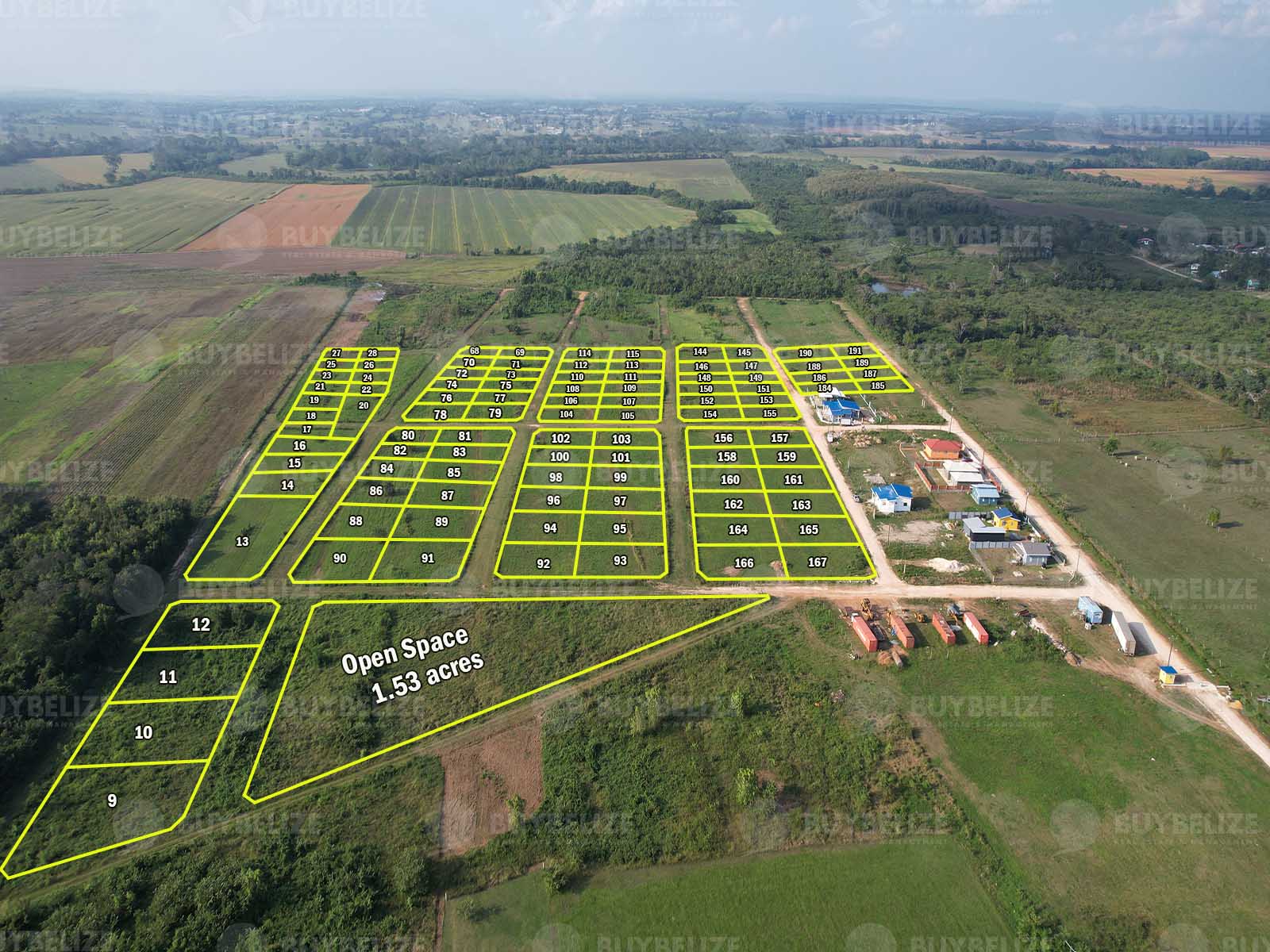 Beautiful Residential/Commercial lots in Caracol Estates situated in Georgeville, Cayo
