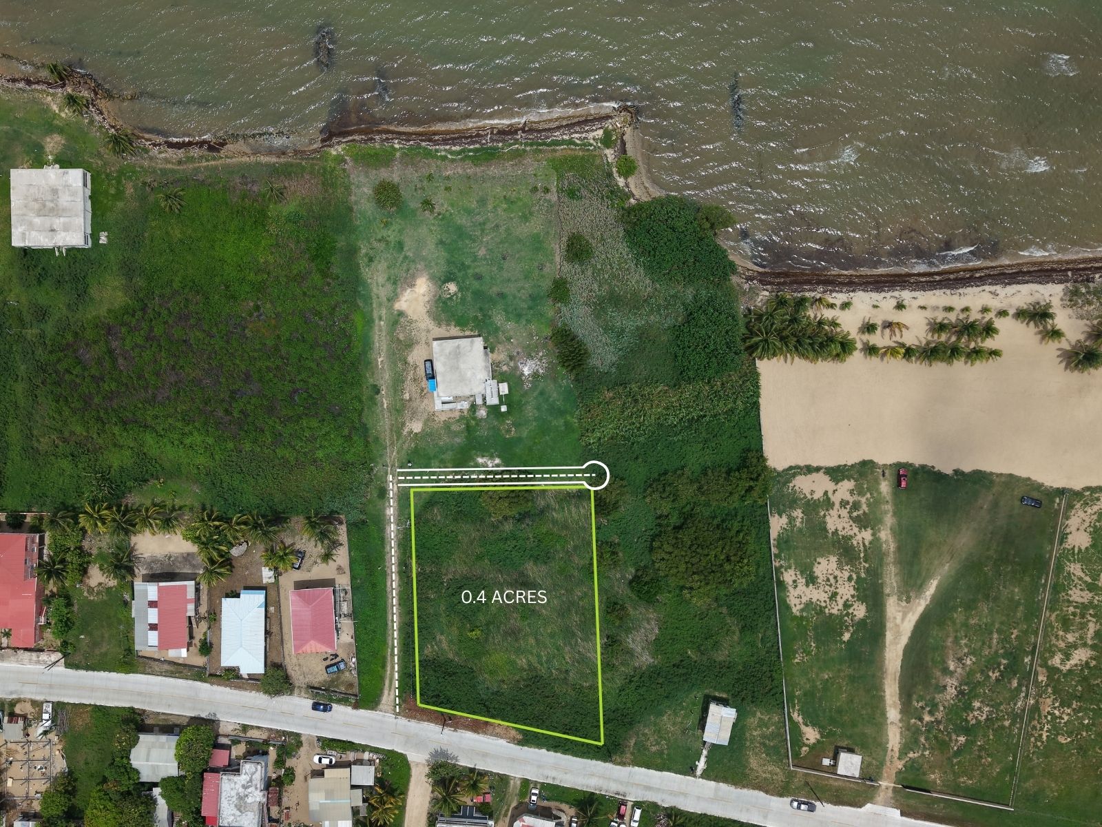 Large Sea View Corner Lot for Sale in Dangriga