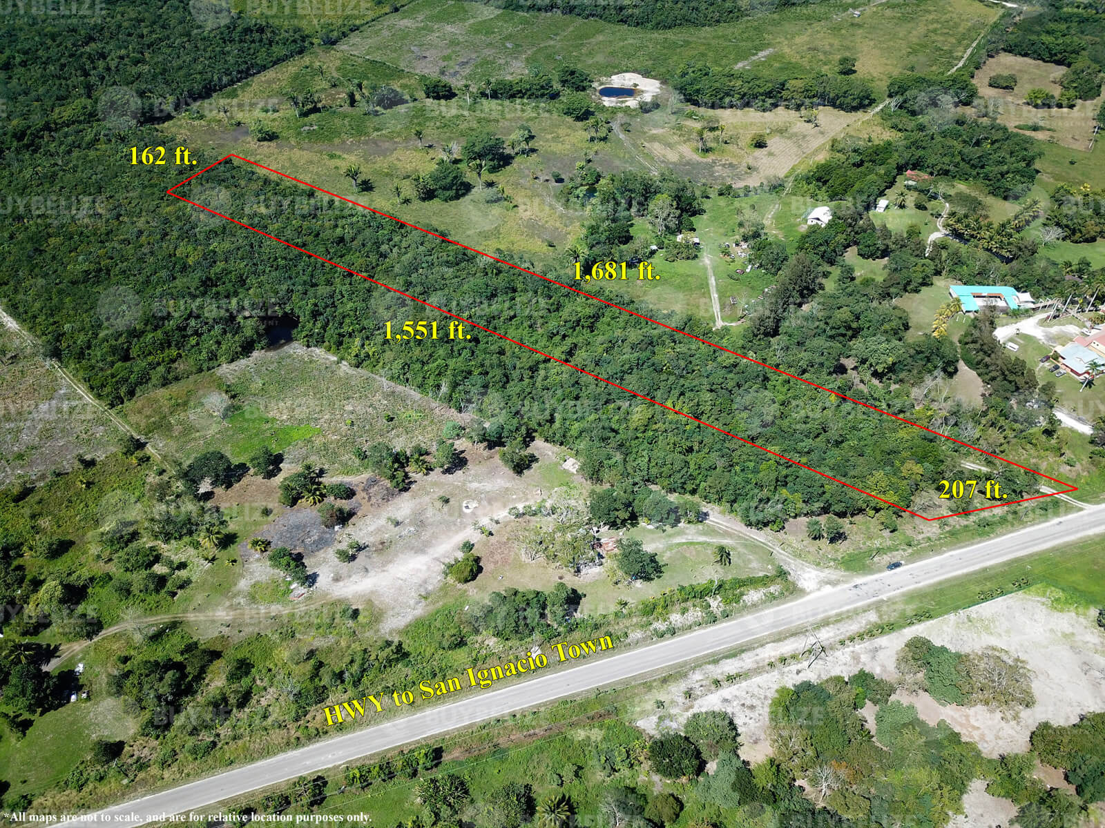 6 Acres- Prime Highway Land For Sale in San Ignacio Belize